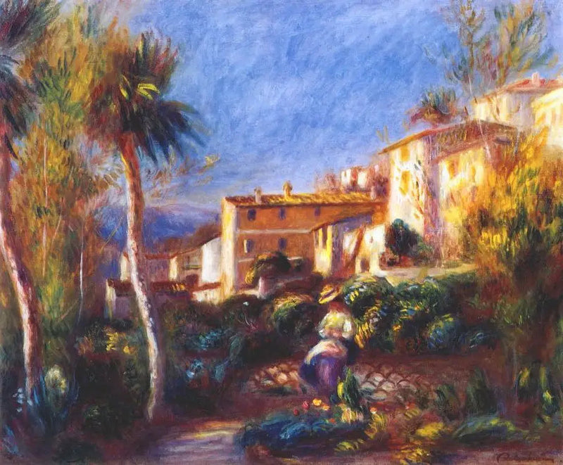 House of the Post Office in Cagnes - Pierre-Auguste Renoir