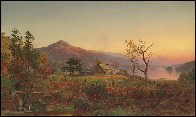 Fisherman's House, Greenwood Lake - Jasper Francis Cropsey