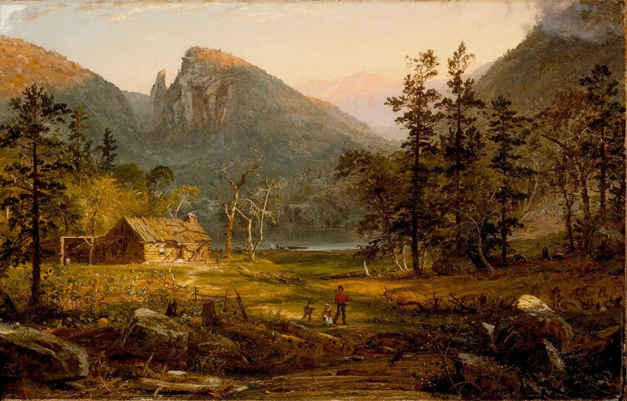 House of the Pioneer, Eagle Cliff, White Mountains - Jasper Francis Cropsey
