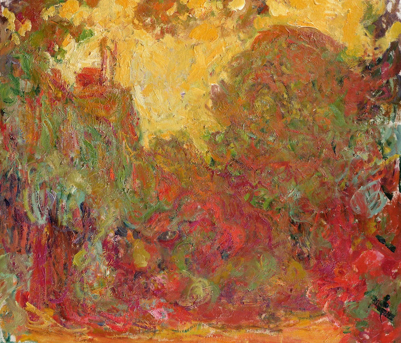 The House seen from the rose garden - Claude Monet
