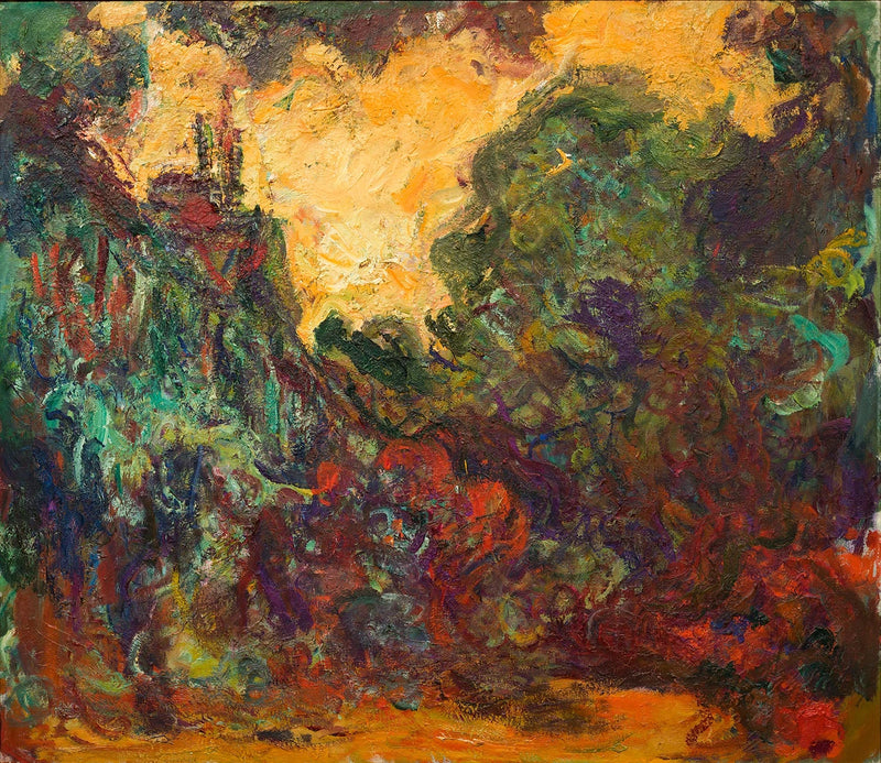 The House seen from the rose garden - Claude Monet