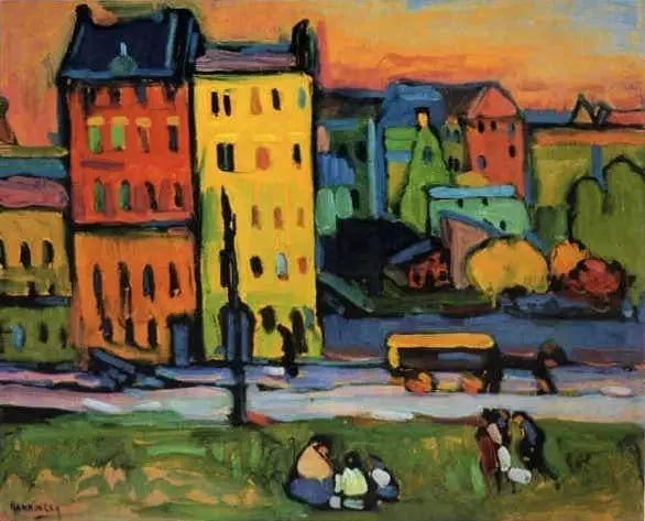 houses in Munich - Vassily Kandinsky