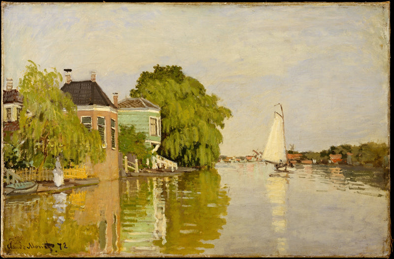 Houses on the Achterzaan W186 - Claude Monet