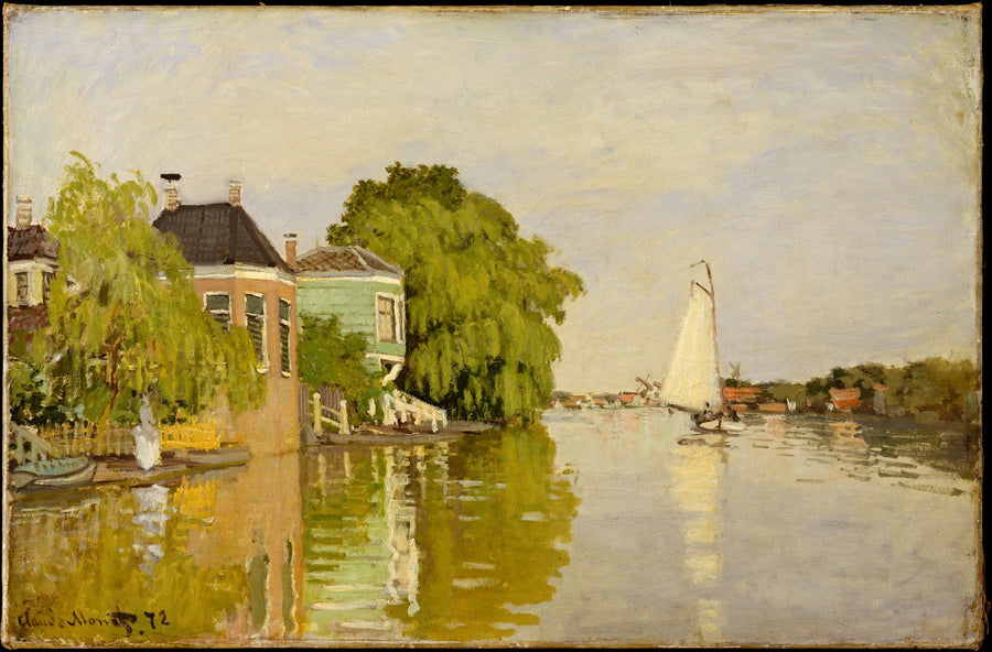 Houses on the Achterzaan - Claude Monet