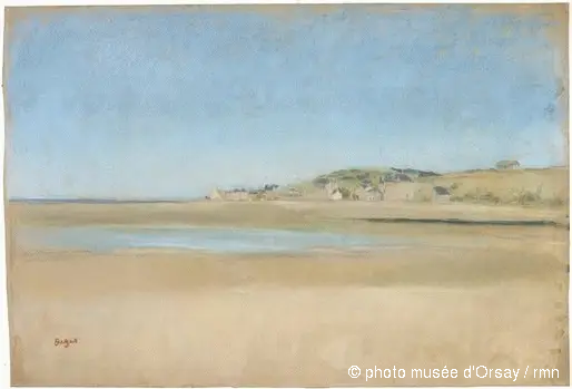 houses by the sea - Edgar Degas