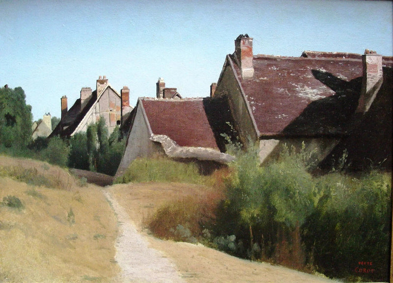 Houses near Orléans - Jean-Baptiste Camille Corot