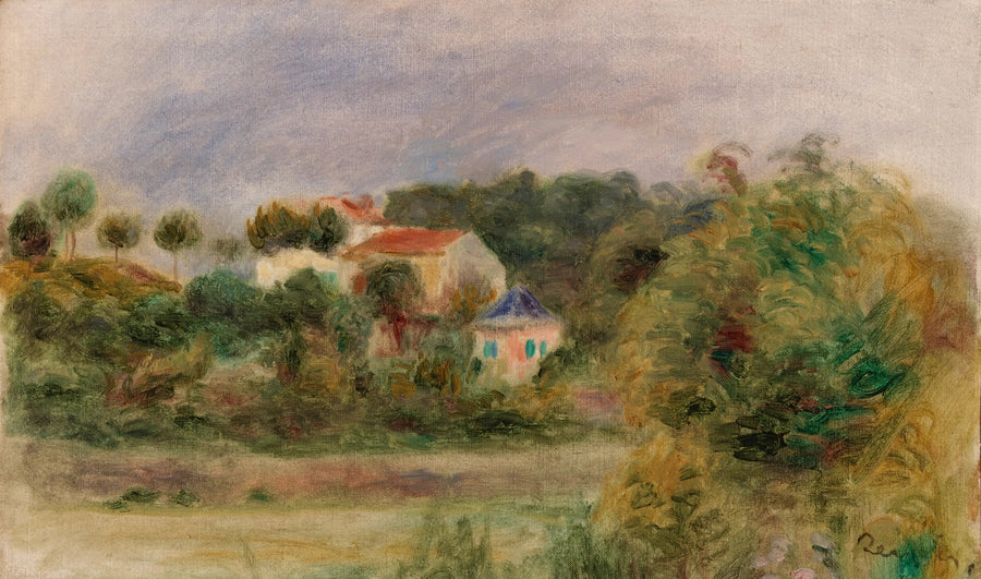 Houses in a Park - Pierre-Auguste Renoir
