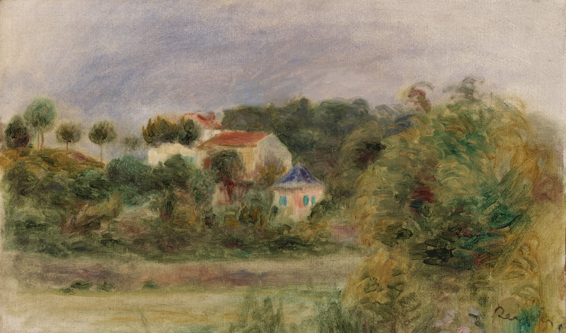 Houses in a Park - Pierre-Auguste Renoir