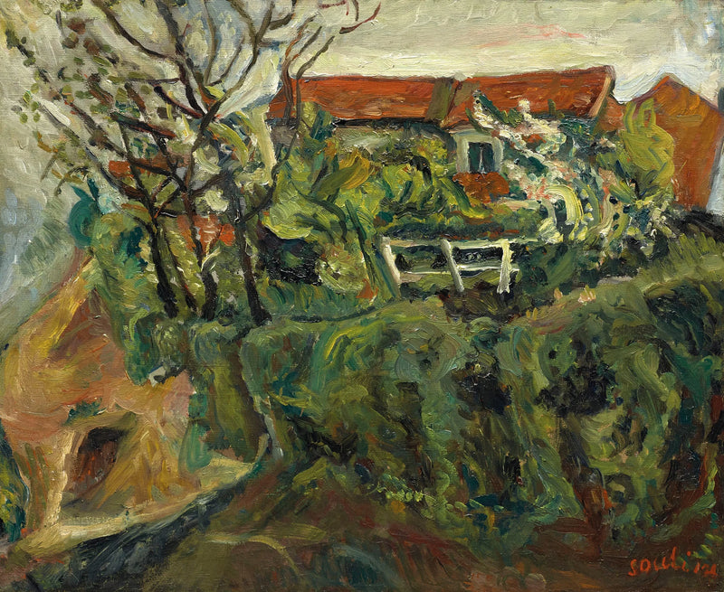 Maisons dans un paysage - Chaim Soutine