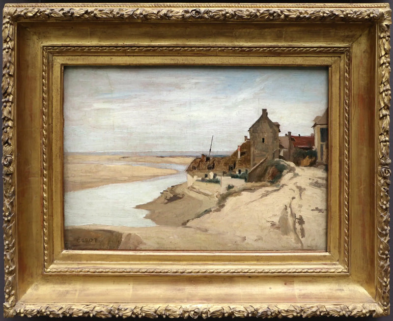 Fishermen's Houses at Sainte-Adresse - Jean-Baptiste Camille Corot