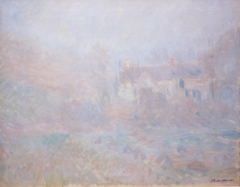 Houses in Falaise, fog W977 - Claude Monet