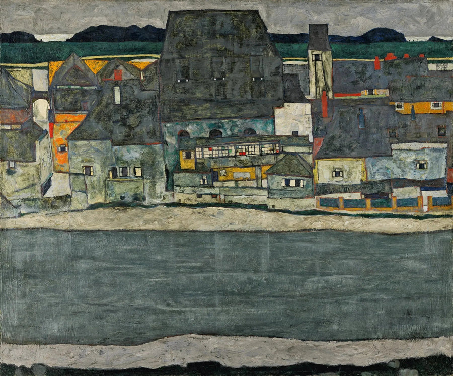 Houses on the River (the Old Town) - Egon Schiele