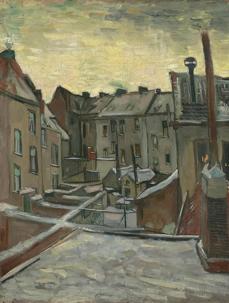 Houses Seen from the Back - Vincent van Gogh