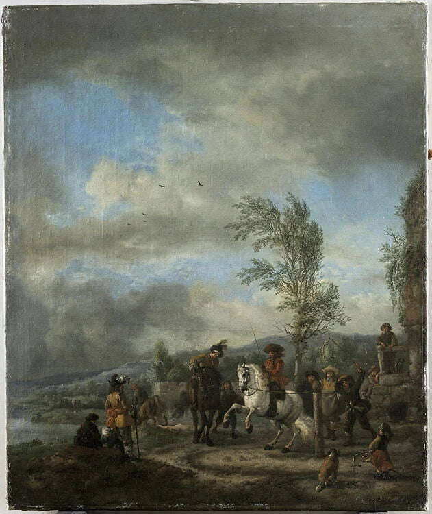 Le Manège en plein air - Philips Wouwerman