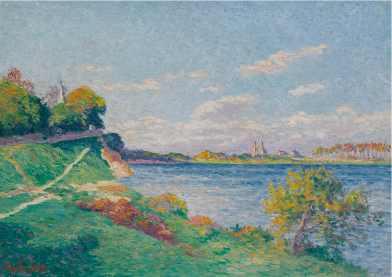Mantes, Seine Banks - Maximilien Luce