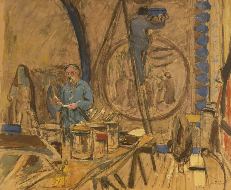 Maquette for a portrait of Denis - Édouard Vuillard