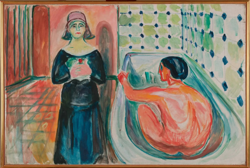 Marat in the Bath and Charlotte Corday - Edvard Munch