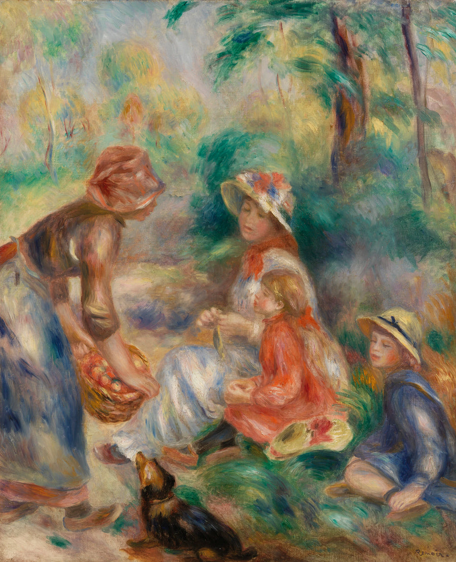 Seller of Apples (The Apple Seller) - Pierre-Auguste Renoir