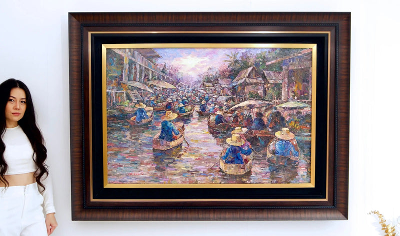 Floating market   | 145 x 105 cm