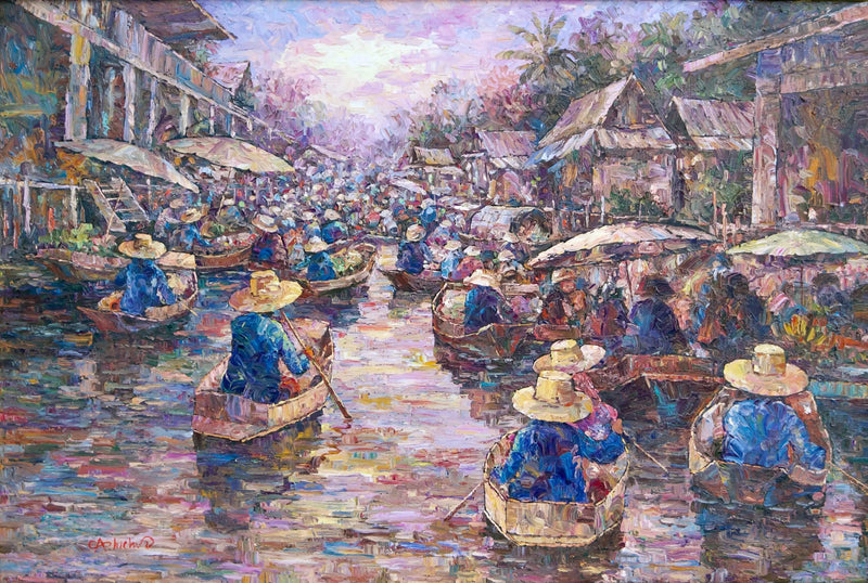 Floating market   | 145 x 105 cm