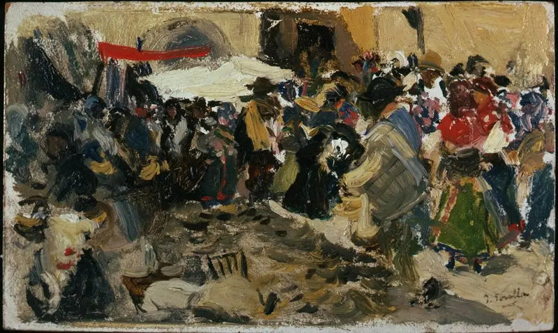 Market, León (Awnings) - Joaquín Sorolla