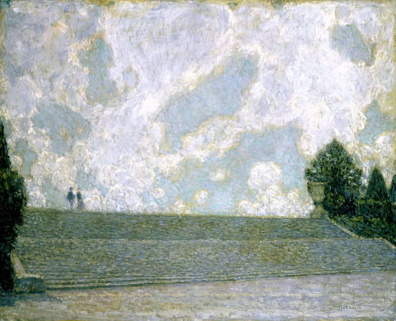 Versailles Castle Steps (Les Marches du Palais Versailles) - Henri Le Sidaner