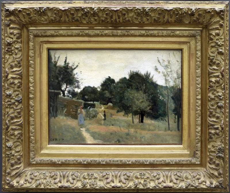 Marcoussis. A Orchard, in the Morning - Jean-Baptiste Camille Corot