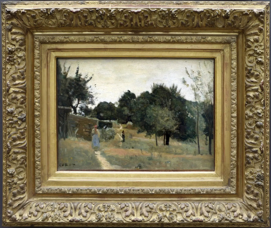 Marcoussis. A Orchard, in the Morning - Jean-Baptiste Camille Corot