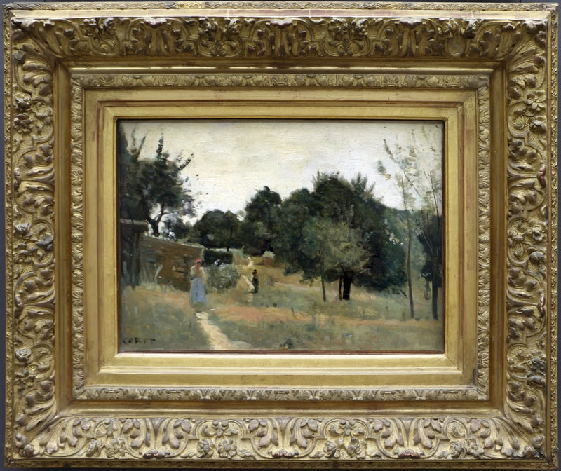 Marcoussis. A Orchard, in the Morning - Jean-Baptiste Camille Corot