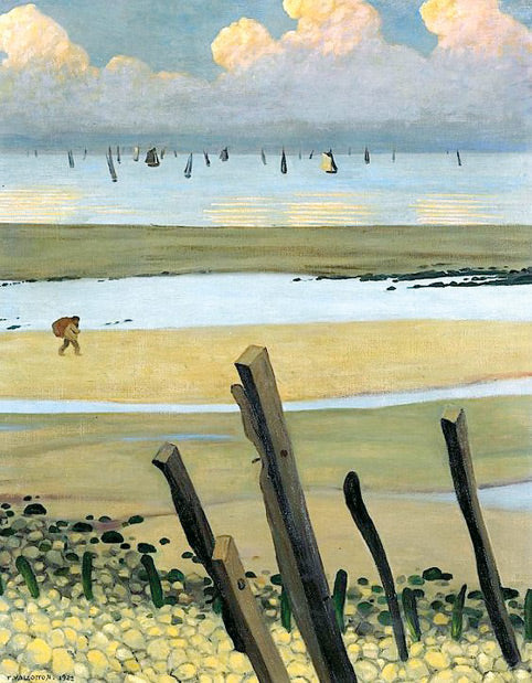 Low tide at Villerville - Félix Vallotton