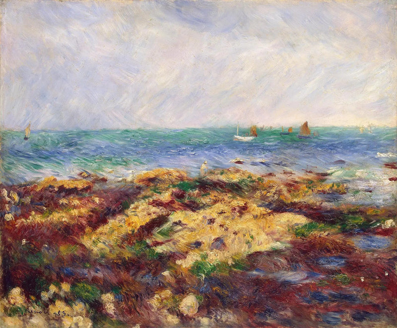 Low Tide at Yport - Pierre-Auguste Renoir