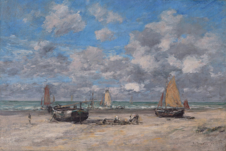 Low tide in Scheveningen - Eugène Boudin