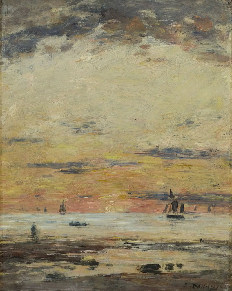 Low Tide at Sunset - Eugène Boudin
