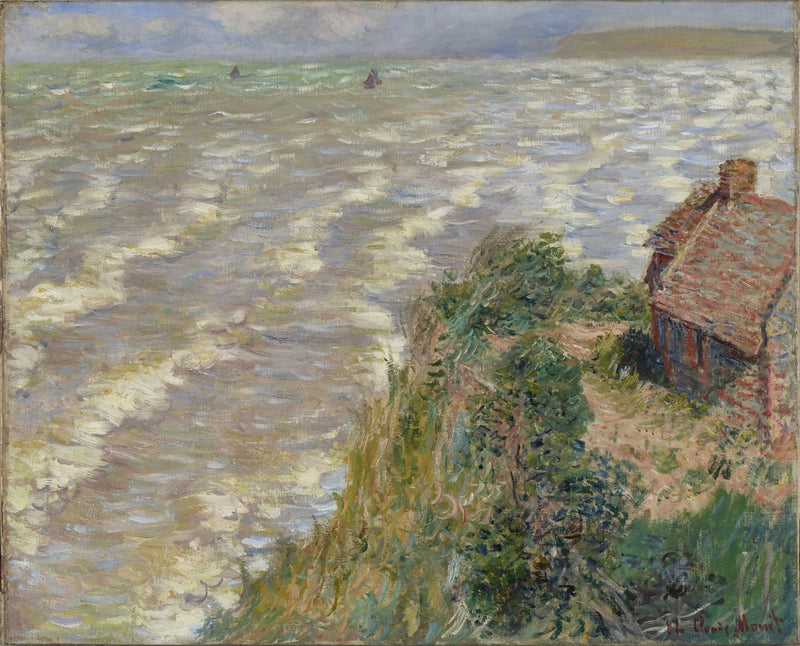Rising tide in Pourville W740 - Claude Monet
