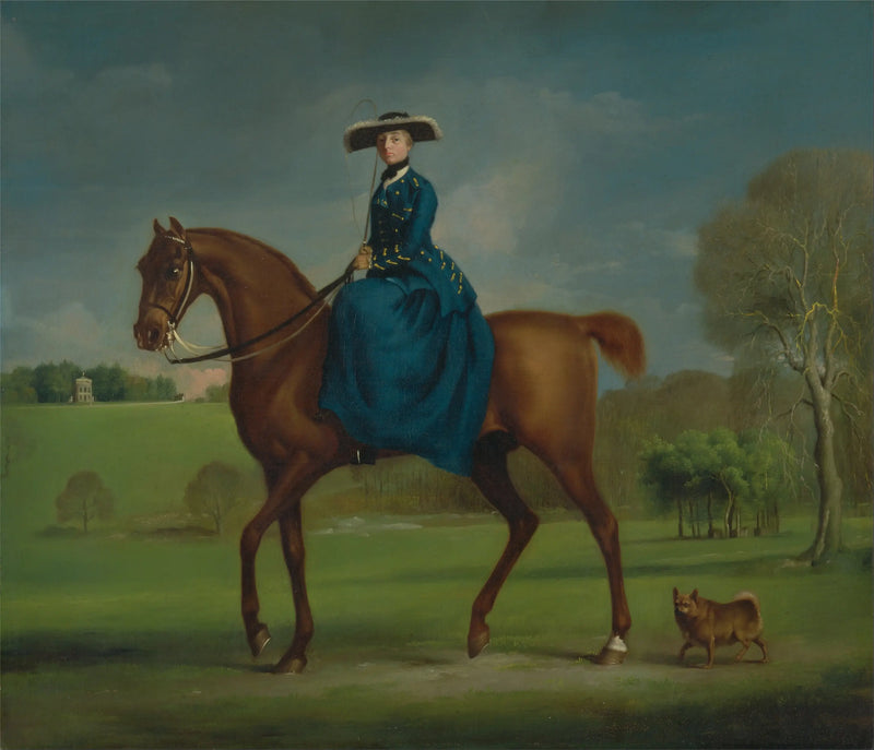 Margaret Newton (née Coningsby), Countess of Coningsby in Charlton Hunt costume - George Stubbs