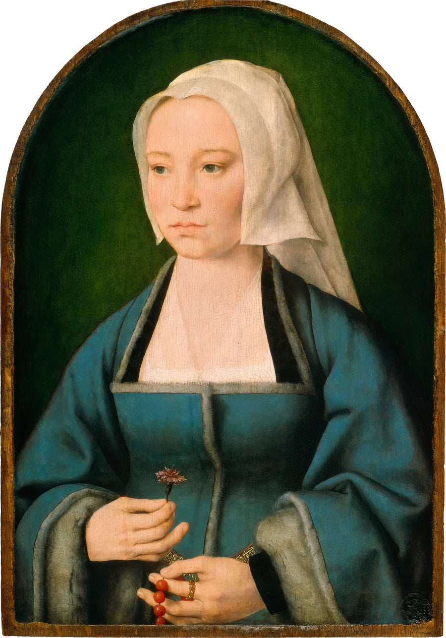 Margaretha Boghe, wife of Joris Vézeleer - Joos van Cleve