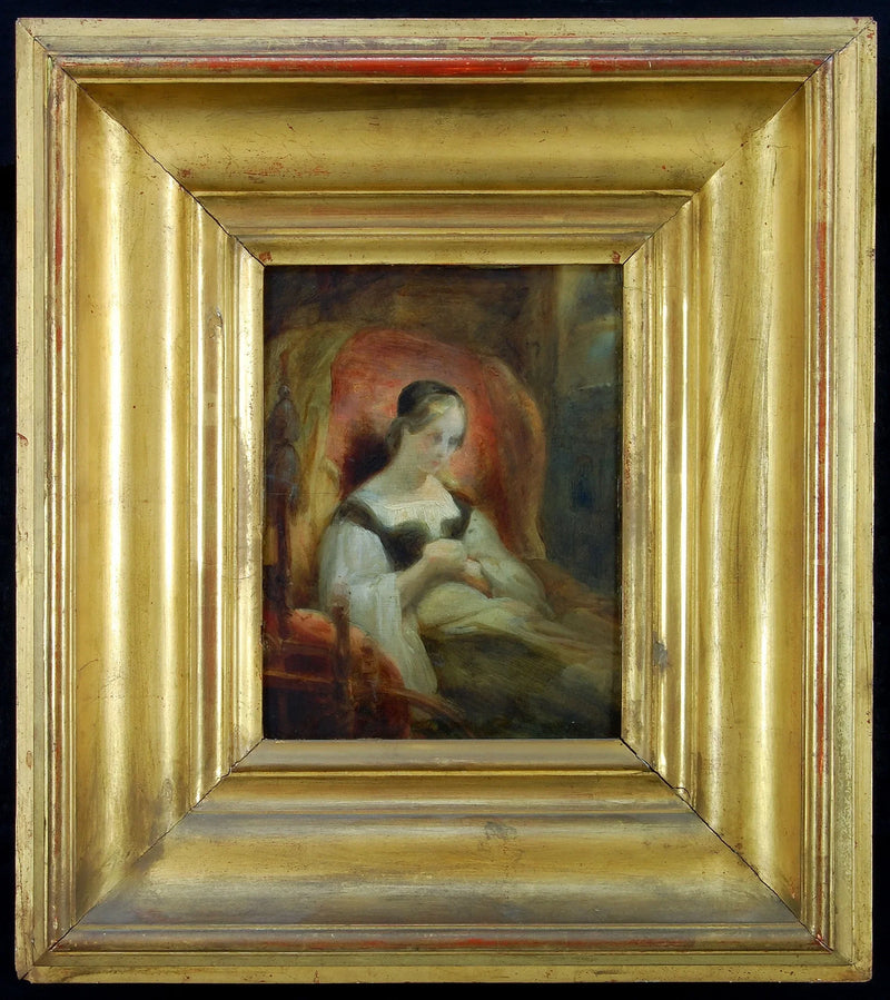 Marguerite at the Spinning Wheel (Goethe, Faust 1, 15) - Ary Scheffer