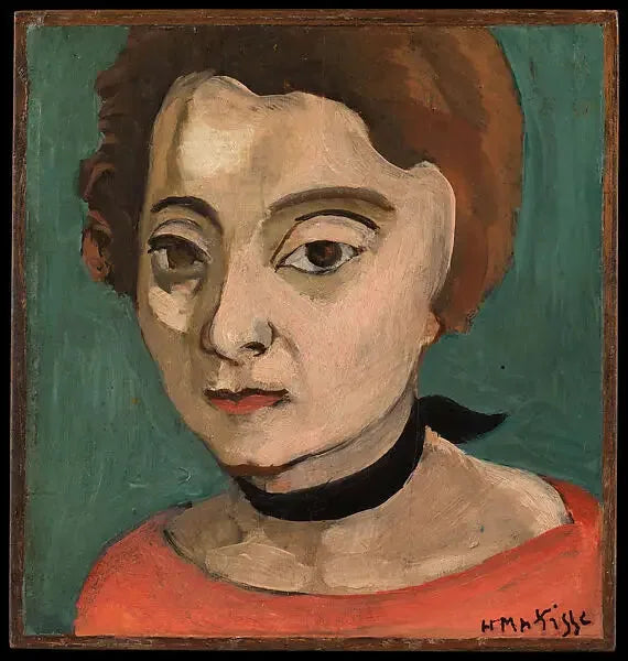 Marguerite with black velvet ribbon - Henri Matisse