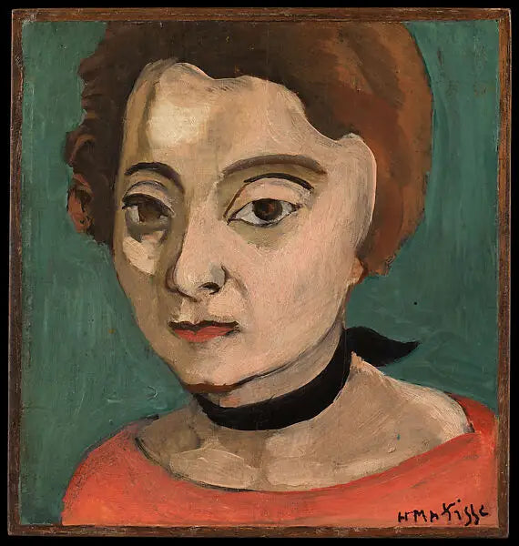 Marguerite with black velvet ribbon - Henri Matisse