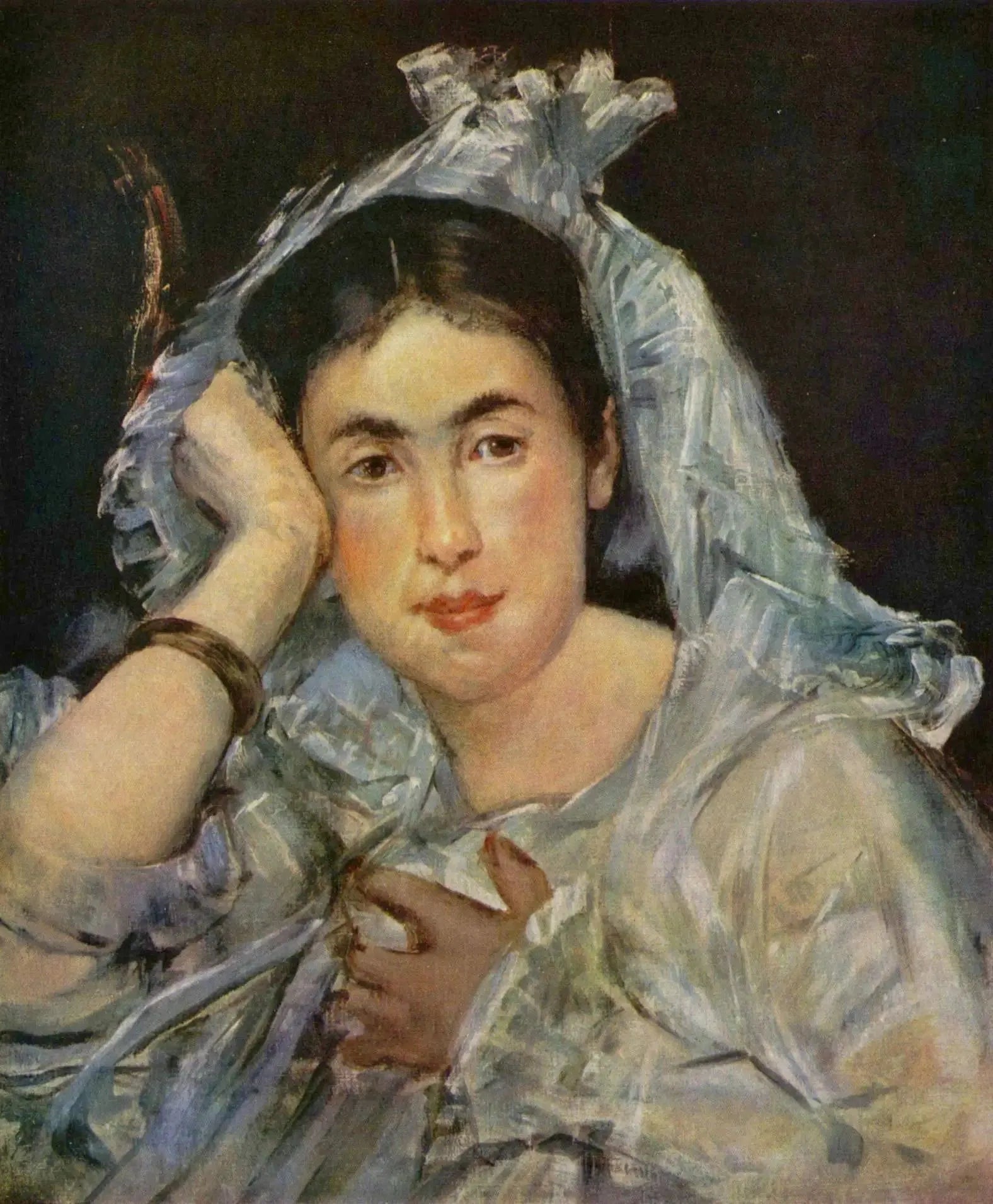 Marguerite de Conflans au capuchon - Édouard Manet image 1 copie peinte à la main à l’huile