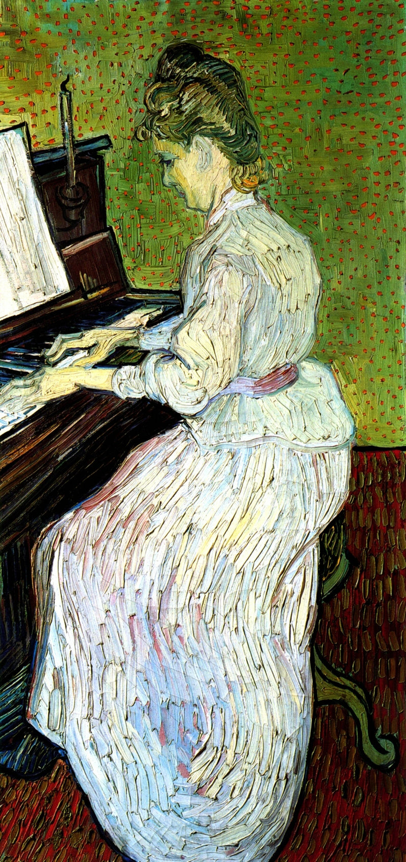 Mademoiselle Gachet at the Piano - Vincent van Gogh