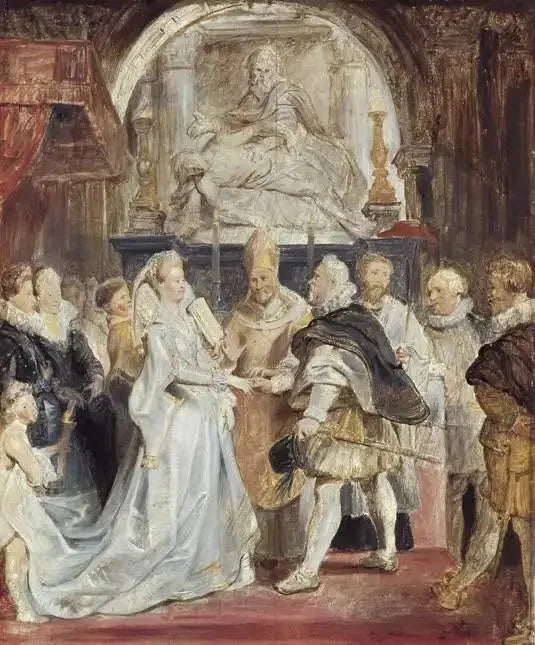 Marriage of Henry IV and Marie de Médicis - Peter Paul Rubens