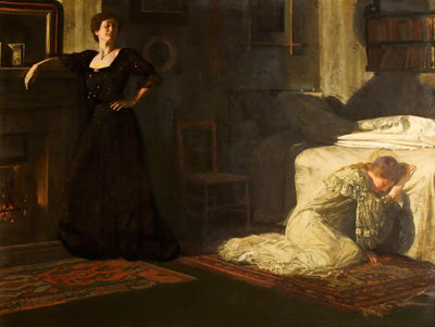 Reproduction du tableau « Mariage de convenance - John Collier » par Alpha Reproduction en peinture à l’huile