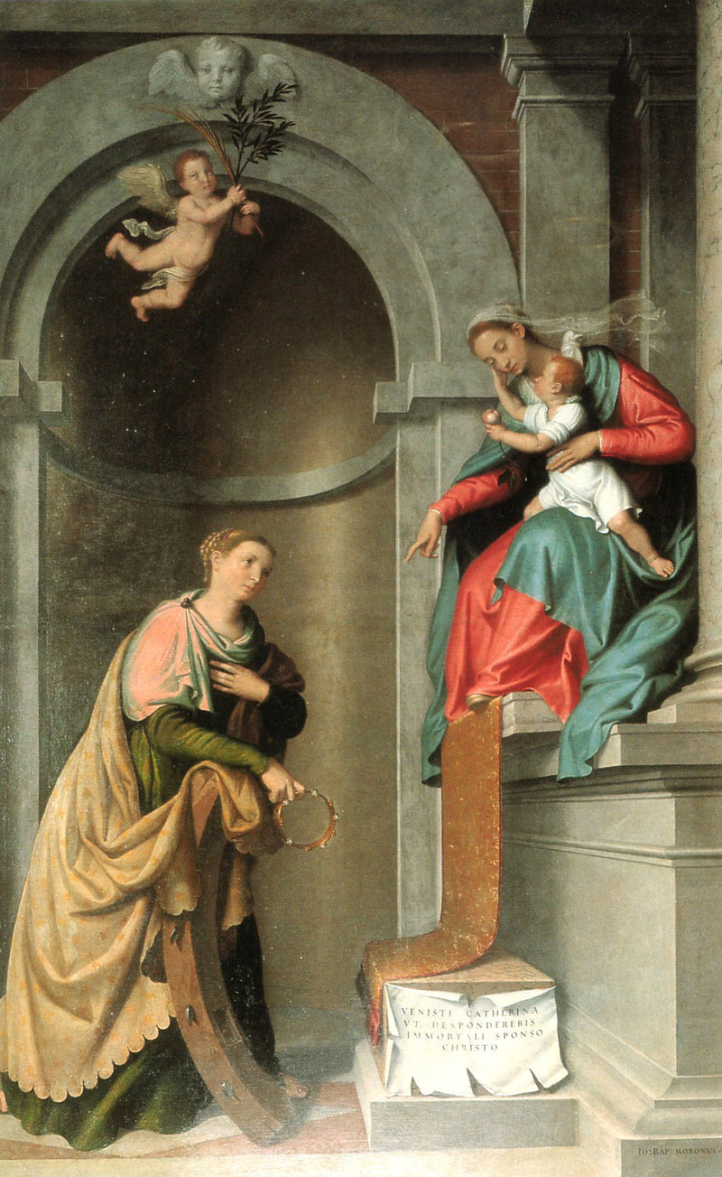 Mystical Marriage of Saint Catherine of Alexandria - Giovanni Battista Moroni
