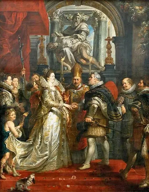 Marriage by proxy of Marie de Médicis and Henry IV in Florence on October 5, 1600 - Peter Paul Rubens