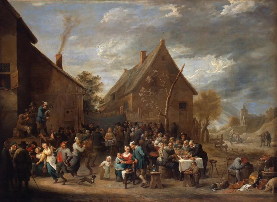 Peasant Wedding - David Teniers the Younger