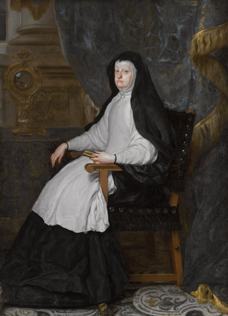 Mariana d'Autriche, wife of King Philip IV of Spain, as a widow - Claudio Coello