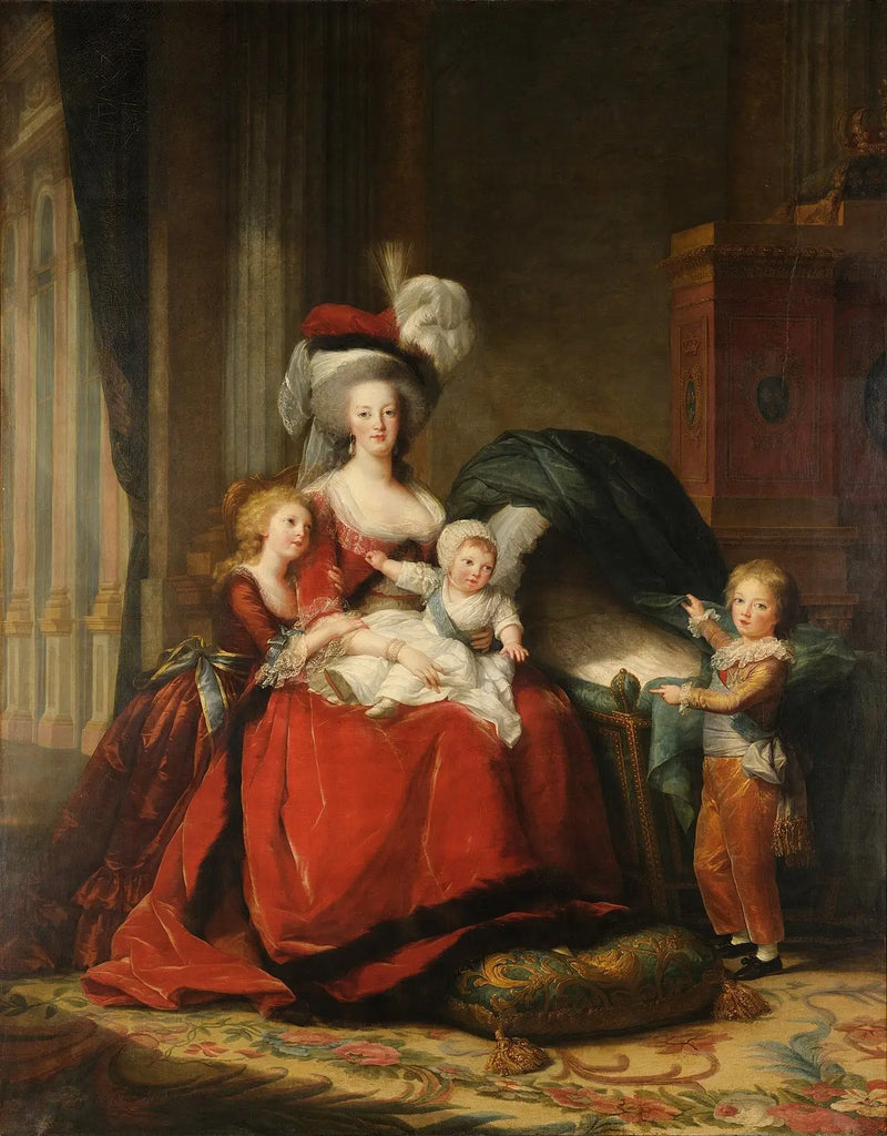 Marie-Antoinette of Lorraine-Habsbourg, Queen of France and her children - Élisabeth Vigée Le Brun