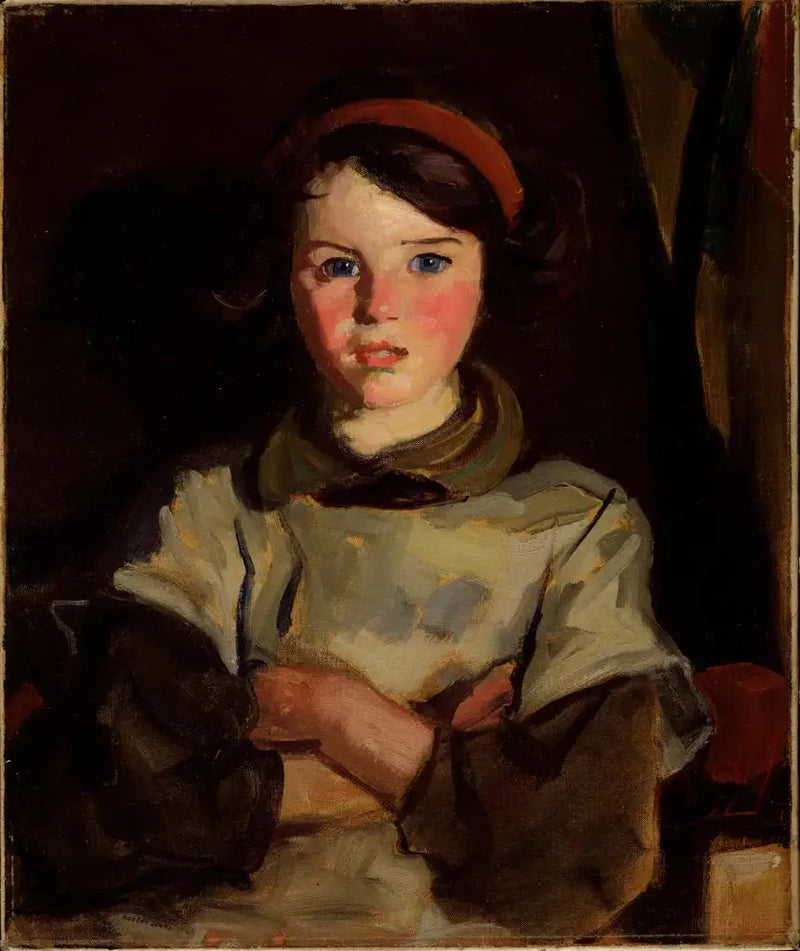 Marie with Red Ribbon - Robert Henri