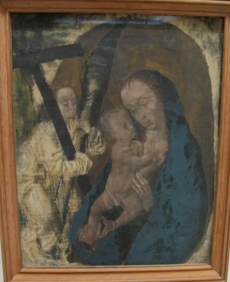 Marie with the Child and an Angel - Hugo van der Goes
